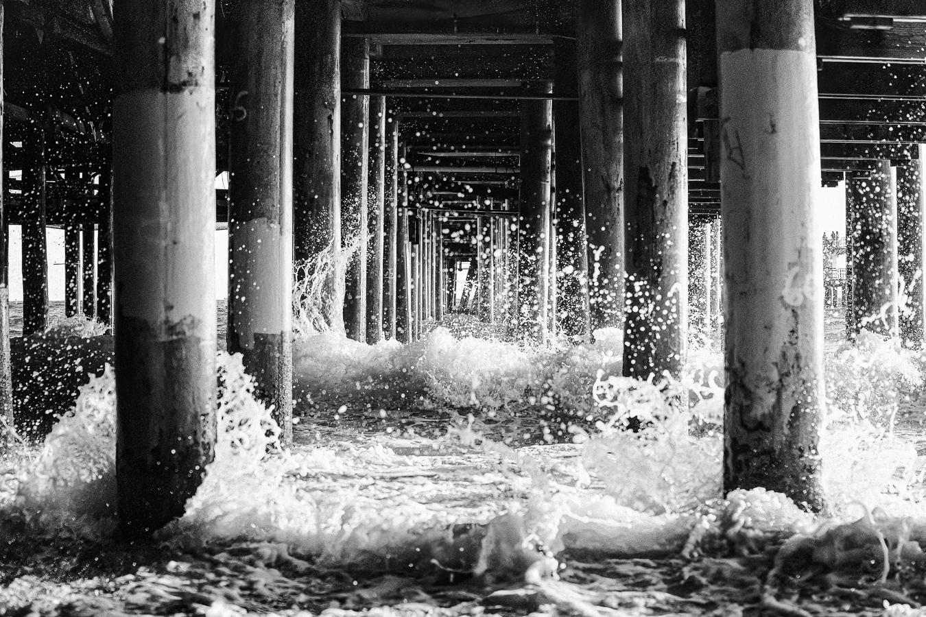 Beneath the pier
